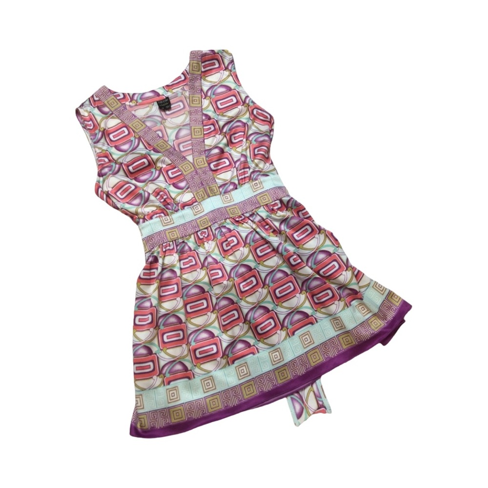 Nicole Miller Blouse Size 14 Scarf Print